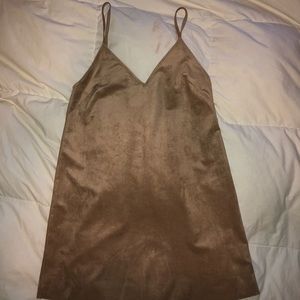 Suede Vivienne Aritzia Tank dress